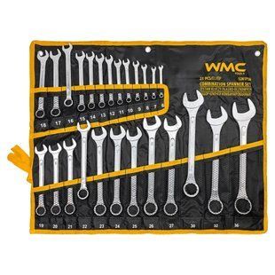 Набір ключів комбінованих 25пр (6-25, 27, 28, 30, 32, 36мм). WMC Tools WT-5261P36 62626 фото