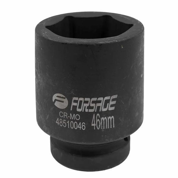 Головка ударная глубокая 46мм (6гр.) 1" Forsage F-48510046 7128 фото