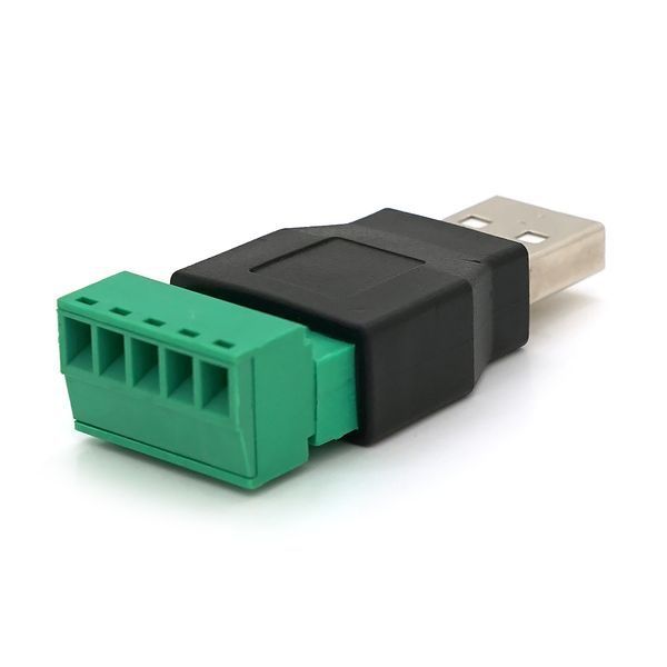 Разъем для подключения USB (5 контактов) с клеммами под кабель Q100 -YT30901 фото