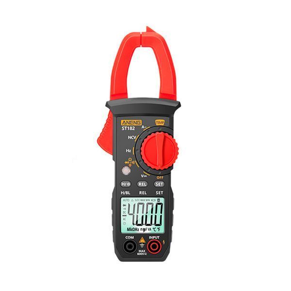 Токові кліщі ANENG ST182 Вимірювання: V (AC/DC), A (AC), &Omega;, C, Hz, &deg;C/&deg;F. Функції: Data Hold, продзвонювання, тест діодів, підсвічування. -YT32131 фото