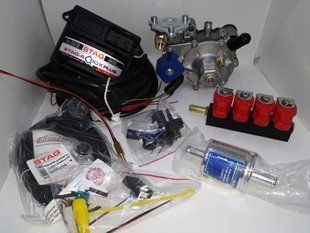 Мінікомплект ГБО 4 Stag Qbox Plus Tomasetto Nordic Valtek 00185 фото