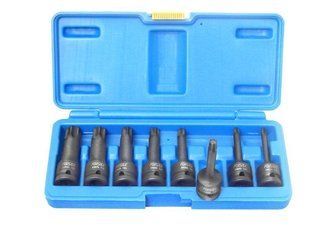 Набір головок-біт TORX ударних 8пр. 1/2" (T30, Т40, Т45, Т50, Т55, Т60, Т70, 80) в кейсі Forsage F-4088MPB 4009 фото