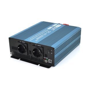 Инвертор напряжения Mexxsun MXS-2000, 24V/220V, 2000W с модифицированной синусоидой, 2 Shuko, клемные провода, Q4 -YT29232 фото