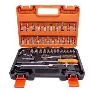 Набір інструментів 46 предметів 1/4'' (6гр.) (4-14мм) IS-2462-5 EURO 51107 фото