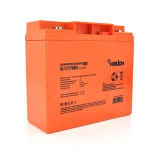 Аккумуляторная батарея MERLION GL12170M5 12 V 17Ah ( 180 x 78 x 165 (168)), 4.77 kg, Orange, Q4 -YT10943 фото
