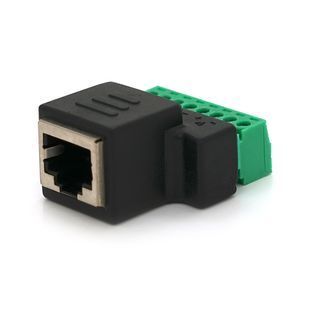 Роз'єм для підключення RJ-45(F) (8 контактів) з клемами під кабель Q100 -YT30902 фото