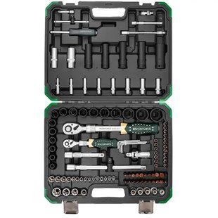 Набір інструментів 108+6пр. 1/4", 1/2" (6гр.) Rockforce RF-41082+6L 63206 фото
