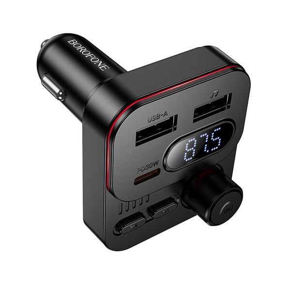 FM- модулятор Borofone BC61, Black, OEM -YT46531 фото