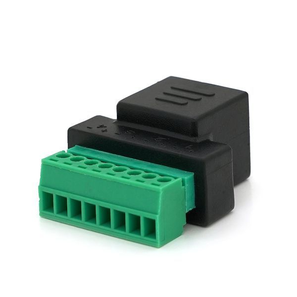 Роз'єм для підключення RJ-45(F) (8 контактів) з клемами під кабель Q100 -YT30902 фото