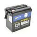 Аккумуляторная батарея WattCycle LiFePO4 WT12V100AH100MINIBT Bluetooth 12,8V 100Ah, 1,28kWh, BMS50A@4S, 6000 cycles, 229x138x208, 9.5kg -YT45606 фото 1