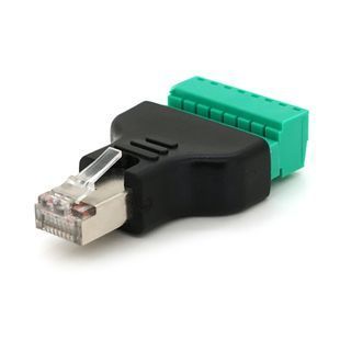 Роз'єм для підключення RJ-45(M) (8 контактів) з клемами під кабель, Blister -YT30903 фото