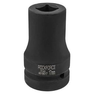 Головка ударна для футорки 1" 17мм 4-гранна Rockforce RF-4819017 57933 фото