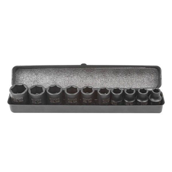 Набор ударных головок 10пр. 1/2" 6-гранные (10-24мм) ROCKFORCE RF-4109-5MPB 54612 фото