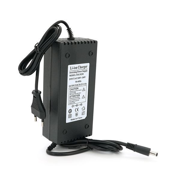Зарядний пристрій для акумуляторів LiFePO4 24V(29,2V),8S,5A, штекер 5,5*2,5, з індикацією, 154x70x44mm -YT37696 фото
