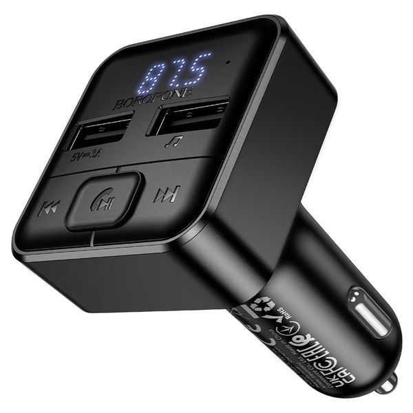 FM- модулятор Borofone BC63, Black, Box -YT46532 фото