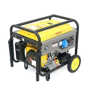 Генератор бензиновий COVAX CV20500LD-E2, 9.5kW, однофазний 220V, 50Hz, DC12V, 21HP, Electric Starter, tank 25L, 710x535x555mm, 96kg YT-45598 фото