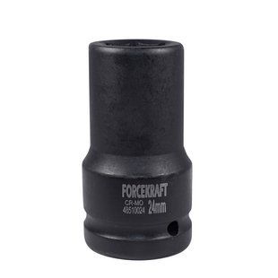 Головка ударная глубокая 1'', 24мм (6гр.) Forcekraft FK-48510024 51131 фото