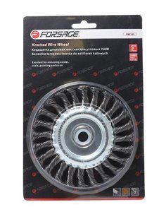 Кордщітка дискова стальна вита для ВШМ 125мм, в блістері FORSAGE F-BWF105 19904 фото