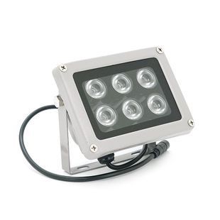 ІЧ-прожектор 6012HW. 12V, 24W, 6LED, IP66, 850Нм, кут огляду 120 &deg;, дальність до 50м. -YT46577 фото