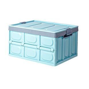 Органайзер пластиковый с крышкой в багажник автомобиля, 410x280х230mm, Blue -YT34364 фото