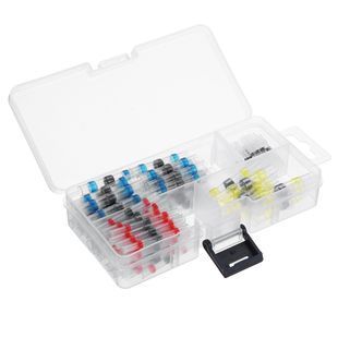 Набор термоусадочних гільз з припоєм Q100 Red 0.5-1.50mm&sup2; (35) Blue 1.50-2.50mm&sup2; (30)Yellow 4.00-6.00mm&sup2; White(25)0.25-0.35mm&sup2; (10) -YT4504 фото