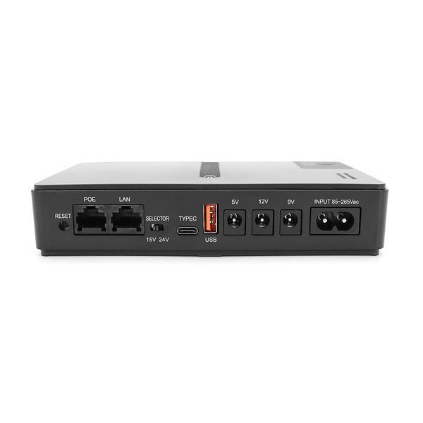 ИБП UPS-18W DC1018P YT45949 для роутеров/коммутаторов/PON/POE-430, 5//9/12V, 1A, 11600MAh(съемные 4*2900MAh), Black, BOX -YT45949 фото