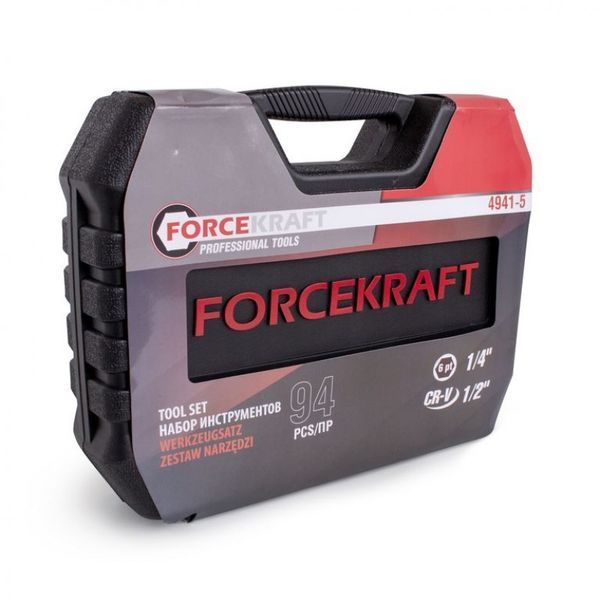 Набор инструментов 94пр. 1/2'',1/4''(6гр.)(4-32мм) Profi FK-4941-5 16213 фото