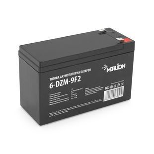 Тяговая аккумуляторная батарея AGM MERLION 6-DZM-9, 12V 9Ah F2, (150 x 65 x 95 (100), 2.56 kg -YT3250 фото