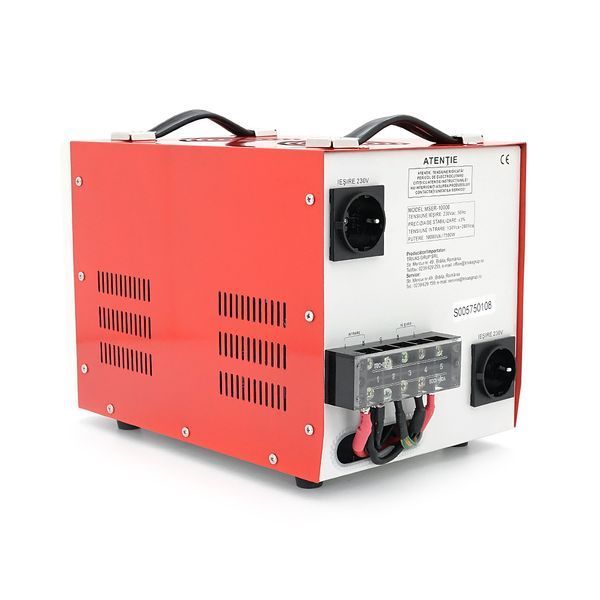 Стабілізатор напруги Conter MSER 10000 VA-V2/7500W однофазний, сервопривід, монтажу підлоги, LED дисплей, діапазон 130-260V, AC230&plusmn;3%, клемна колодка, 220x335x230mm, 19.1kg -YT45628 фото