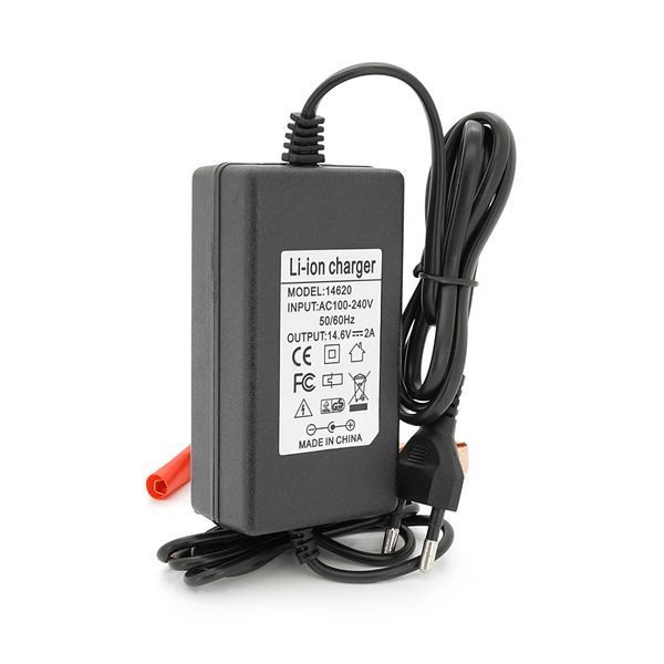 Зарядний пристрій акумуляторів LiFePO4 12V (14.6V),4S,2A, з крокодилами, LED-індикація -YT36753 фото
