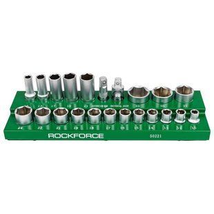 Набір шестигранних головок 1/2'', 22 предмети ROCKFORCE RF-50221 57678 фото