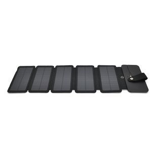 Solar panel 5 Foldings, built-in microUSB cable, Output: 5 /1,2 А(USB), plastic, Black, Corton box -YT26933 фото