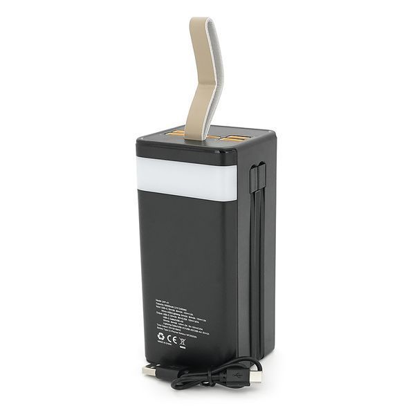 Power bank Linkage LKP-47 50000mAh, Solar, 22.5W, Кабеля Туре-С+Lighting, 1,060 kg, Black, Blister -YT44547 фото
