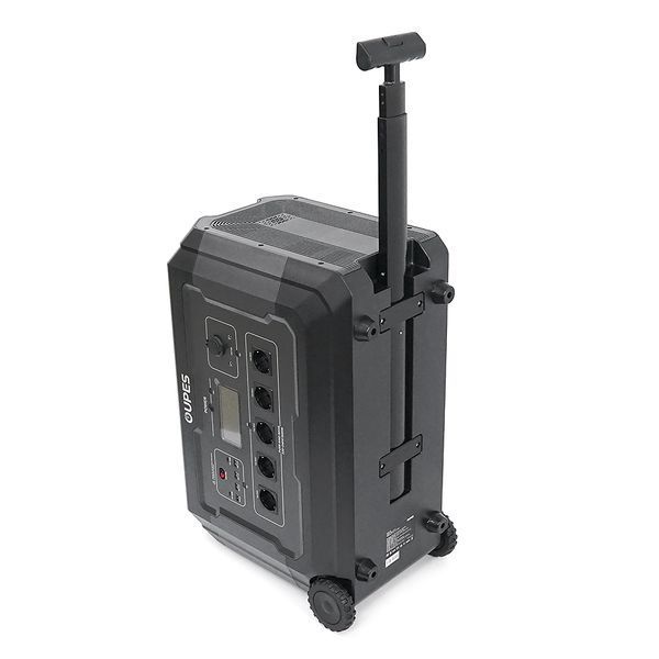 Портативний джерело живлення OUPES S3+S2, LiFePO4, 3600W, PEAK 7000W, 5120Wh, 3500 циклів, MPPT 2100 Вт, 5xAC190-250 В 16 А, 4xUSB-A -18 Вт, 2xUSB-C - 100 Вт, Anderson 12 В 30 А, IP21, 642*305*438 мм, 37,8 кг -YT45771 фото