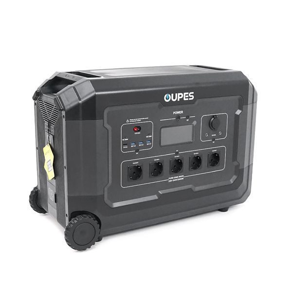 Портативний джерело живлення OUPES S3+S2, LiFePO4, 3600W, PEAK 7000W, 5120Wh, 3500 циклів, MPPT 2100 Вт, 5xAC190-250 В 16 А, 4xUSB-A -18 Вт, 2xUSB-C - 100 Вт, Anderson 12 В 30 А, IP21, 642*305*438 мм, 37,8 кг -YT45771 фото