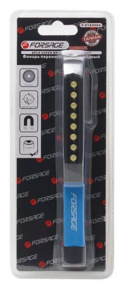 Ліхтарик світлодіодний в комплекті з батарейками (8LED, 3xAAA) Forsage F-01X0004 15470 фото