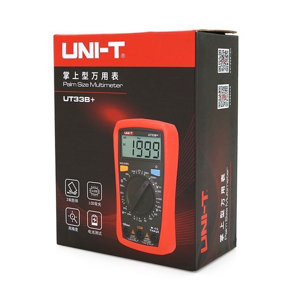 Мультиметр UNI-T UT33B+ Измерения: V, A, R -YT8153 фото