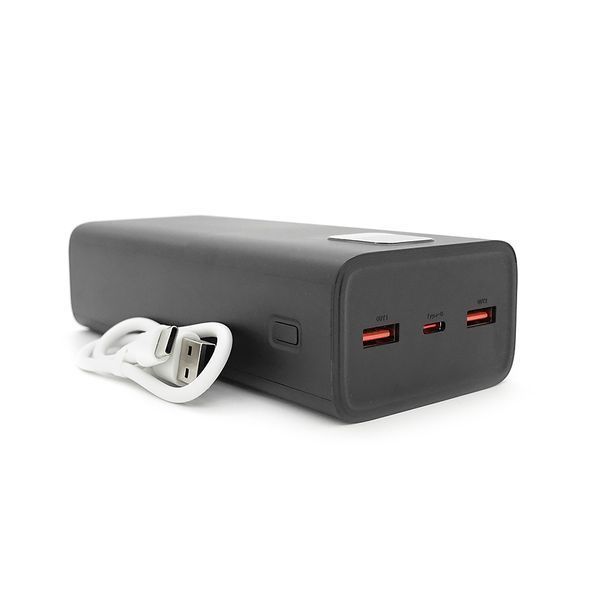Power Bank FONENG P55 30000mAh, 2*USB+Tepe-C, Black, 0.580kg, Box -YT46071 фото