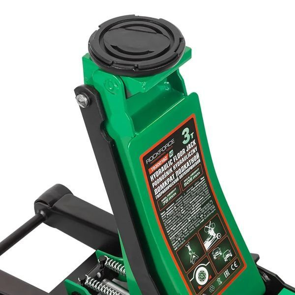 Домкрат 3т (75-505мм) підкатний низькопрофільний двопоршневий Rockforce RF-T830018Z HT 58720 фото