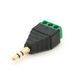 Роз'єм для підключення miniJack 3.5" Stereo (3 контакта) із клемами под кабель -YT9937 фото 1