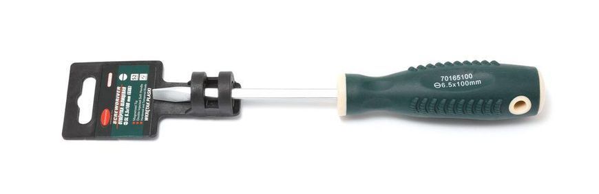 Викрутка Slotted магнітна "Profi" S2 (100мм) SL6.5 ROCKFORCE RF-70165100 26226 фото