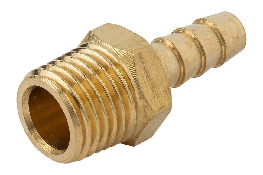Штуцер пневматичний зовнішня різьба 1/4"-"ялинка" 6мм PARTNER PA-MH04/04 9229 фото