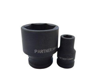 Головка ударна 1/2" 6-гранна 12мм Partner PA-44512 13037 фото