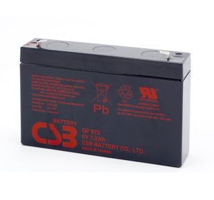 Акумуляторна батарея CSB GP672, 6V 7.2Ah (151х34х100мм), 1.22kg -YT4969 фото