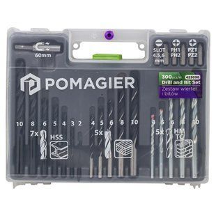 Набір біт та свердл 300 предметів Pomagier Pom-423090 57815 фото