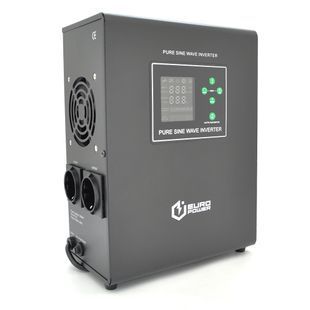 ДБЖ з правильною синусоїдою Europower EPWM-MPS-1000/12 (700 Вт) 5/10/15/20А, під зовнішню АКБ 12В (AGM/GEL/LFP), кріплення на стіну, Q1 (420*350*230) -YT39304 фото