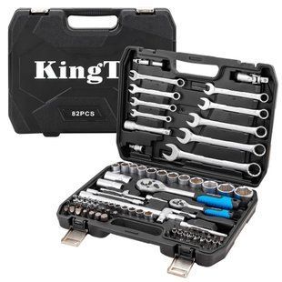 Набір інструментів 82пр. 1/4", 1/2" (6гр.) (4-32мм) KINGTUL KT82 1973 фото
