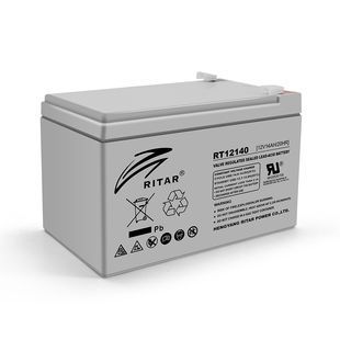 Акумуляторна батарея AGM RITAR RT12140H, Gray Case, 12V 14.0Ah ( 151 x 98 x 95 (101) ) Q4 -YT6236 фото