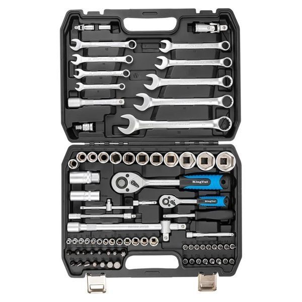 Набор инструментов 82пр. 1/4", 1/2" (6гр.) (4-32мм) KINGTUL KT82 1973 фото