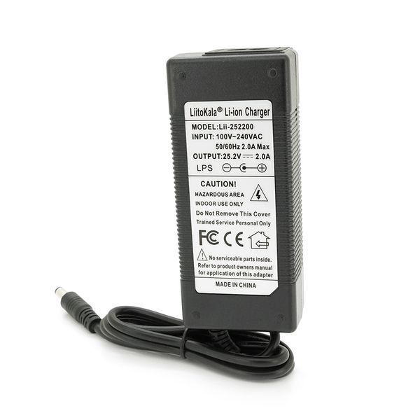 Зарядний пристрій LiitoKala Lii-252200 для Li-Ion акумуляторів 25.2V 2A, роз'єм 5.5*2.5 мм.BOX -YT18726 фото